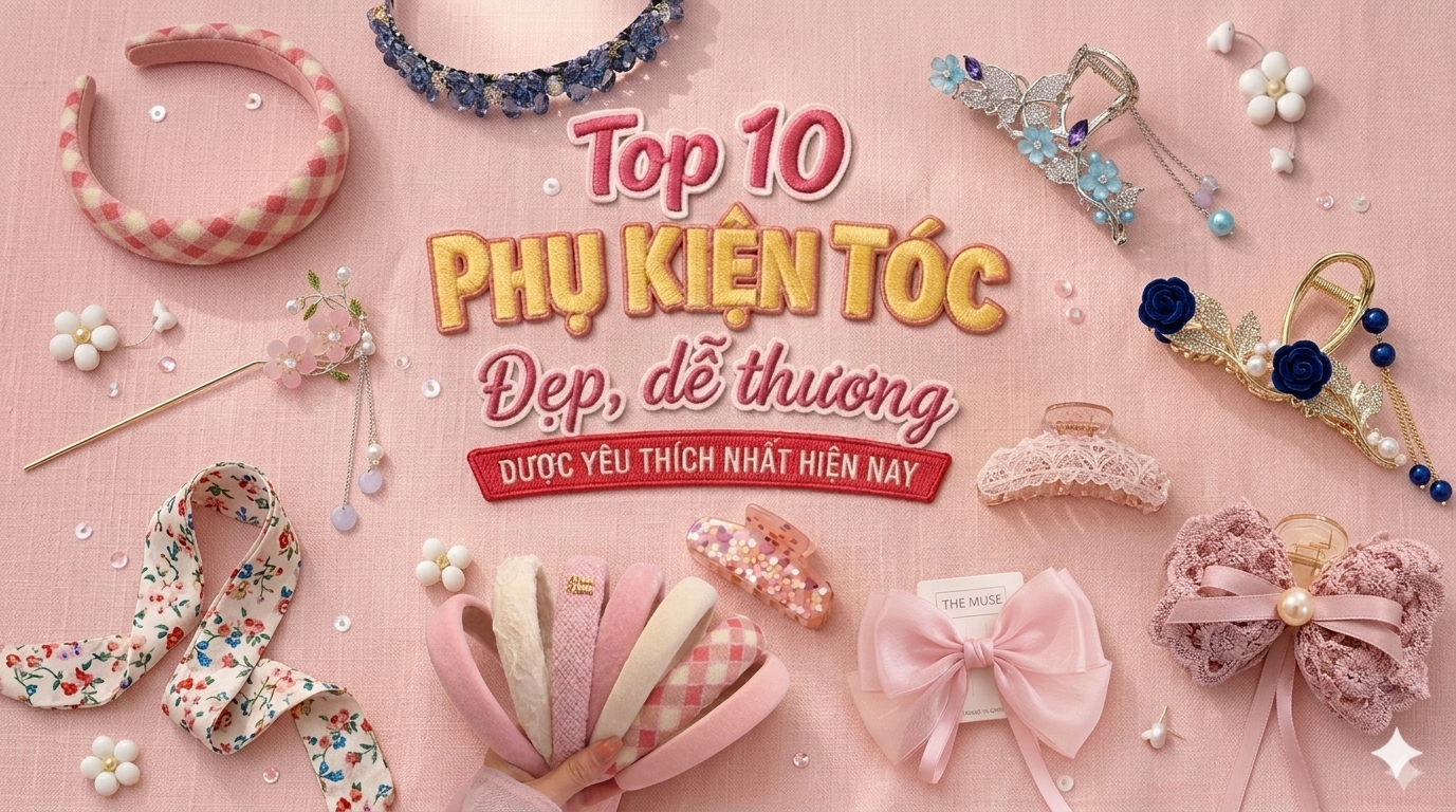 phụ kiện tóc đẹp dễ thương